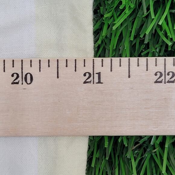 Vintage 90s GUESS Stripes Button Shirt Womens L 21x29 White Yellow - Picture 12 of 13